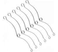 ZBIianxer Clips à Ressort de en Acier Inoxydable, 40 pièces, Garnitures d ' éclairage encastrées en métal, Clip à Ressorts, Accessoire matériel, Outil Metal Recessed Trims Springs Clip