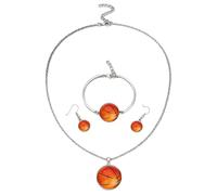 ZBIianxer Collection de bijoux de sport à la mode, dessins de basket-ball, de Football, boucles d ' oreilles, collier, accessoires pour filles, ensemble en alliage métallique tendance