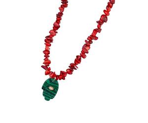 ZBIianxer Collier avec pendentif main de Fatima polyvalent fabriqué à partir de matériaux en pierre naturelle pour ceux qui apprécient les designs uniques