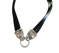 ZBIianxer Collier chaîne unisexe élégant à Motifs de panthères, accessoire combinant esthétique vintage et savoir-faire moderne, collier pendentif léopard vintage