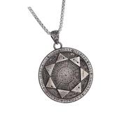 ZBIianxer Collier créatif avec symbole sacré de sept anges, chaîne de cou en alliage confortable, parfait pour les porteurs spirituels, symbole angélique