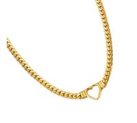 ZBIianxer Collier pendentif coeur creux bijoux de date simples Texture en acier inoxydable pour les festivals de musique et les défilés de mode clavicule de mode
