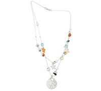ZBIianxer Collier pendentif coquillage et étoiles de mer en perles de plusieurs couleurs pour les femmes qui aiment les Styles côtiers collier de perles en coquillage à la mode