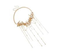 ZBIianxer Collier ras du cou en forme de coquillage et de glands, Design Unique, ornement de cou parfait pour les femmes à la recherche de Styles, pendentif de croix à glands