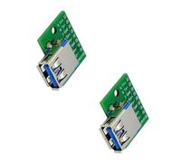 ZBIianxer Connecteurs Femelles USB3.0 Haute Vitesse Adaptateur Dip Pas de 2, 54 mm pour Le développement de Circuits Module de de données à intégration Facile 5 Gbit/s