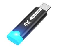 ZBIianxer Convertisseur d ' Affichage virtuel Compact de Type C DisplayPort 4K 60 Hz Dissipation Thermique Plastiques en Alliage d ' Aluminium pour Utilisation de Jeu Adaptateurs Graphiques virtuels