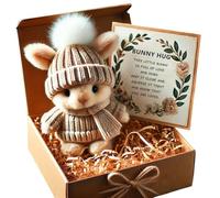 ZBIianxer Couple lapins en peluche porte-clés lapins pendentifs pour cadeaux de pâques lapins en peluche porte-clés