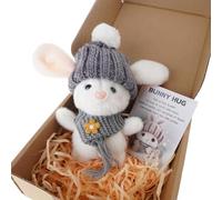 ZBIianxer Couple lapins en peluche porte-clés lapins pendentifs pour cadeaux de pâques lapins en peluche porte-clés