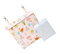 ZBIianxer Coussin de Glace Suspendu pour Petits Animaux de Compagnie, Ensemble de Pochettes et Paquets Frais, Tissu Lavable, Parfait pour soulager la, Accessoires de Cage, Suspendu pour Petits de