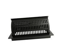 ZBIianxer Couvercle de registre de Ventilation rectangulaire, 100X250 Black | Grille de à persiennes réglables en métal pour le renouvellement des ouvertures intérieures et l ' acheminement