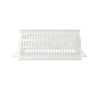 ZBIianxer Couvercle de registre de Ventilation rectangulaire, 50X250 White | Grille de à persiennes réglables en métal pour le renouvellement des ouvertures intérieures et l ' acheminement