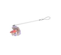 ZBIianxer de Teaser de Poisson Betta pour Interaction d ' Aquarium, Tige Transparente avec Ornement de Poisson Suspendu, d ' Aquarium de 19 cm / 7, 5 Pouces, Tige d ' enrichissement ornemental, Tige