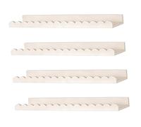 ZBIianxer Ensemble de 4 étagères flottantes pour Chambre de bébé, étagère de Rangement Murale en Bois à incurvé, étagère de Chambre d ' Enfant Moderne