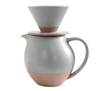 ZBIianxer Ensemble de cafetière en céramique élégante avec goutteur et carafes de 830 ml pour les bureaux à domicile et les cafés restaurant Goutteur de café en céramique