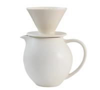 ZBIianxer Ensemble de cafetière en céramique élégante avec goutteur et carafes de 830 ml pour les bureaux à domicile et les cafés restaurant Goutteur de café en céramique