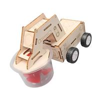 ZBIianxer Ensemble de Jouets de Voiture de balayeuse en Bois Fait à la Main, modèle de Voiture de balayeuse à Assemblage interactif pour Que Les explorent Les principes de la Physique, Jouet éducatif