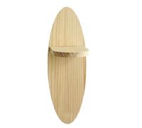 ZBIianxer Étagère Murale en Bois Massif de Forme Ovale Moderne, présentoir de Rangement pour Petites, adapté à la décoration de la Maison et Rangement