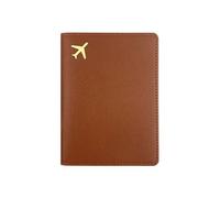 ZBIianxer Étui Fin en PU Super Fin pour Rangement de Documents de Voyage, avec Protections et Poches, Portefeuille élégant et Minimaliste