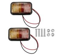 ZBIianxer Feu de Position latéral LED Double Couleur général, Paire de Lampes de Rechange étanches et Solides pour remorques, camions, caravanes, Feux de Position LED pour camions