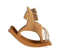 ZBIianxer Figurine de Cheval à Bascule en Bois, décoration de Table nostalgique, Ornement pour la Maison, Le Bureau, l ' étagère, la Table et Le Salon, Figurine en Bois
