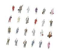 ZBIianxer Figurines d ' Action réalistes, Ensemble de 25 Figurines Miniatures pour Les affichages de Planification Urbaine et Les démonstrations éducatives, Figurines architecturales à Collectionner