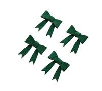 ZBIianxer Garnitures d ' et d ' Aiguilles en Tissu Vert, 4 pièces, pour Les Entreprises d ' Arbre de noël, Petites Garnitures d ' Arbre à nœud