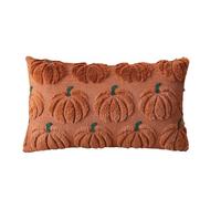 ZBIianxer Housse de Coussin sur Le thème d ' Halloween, Fermeture éclair brodée, Coussin Doux en Polyester pour Salon et lit, taie d ' Oreiller décorative d ' Halloween