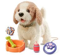 ZBIianxer Jouet Chantant Intelligent pour Chien, Design réaliste, Produit des Effets sonores, imite Les comportements du Chien, Jeu interactif pour, Animal de Compagnie électronique