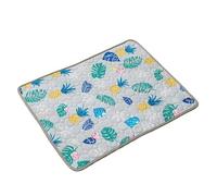 ZBIianxer Lit pour Chat, Coussins Doux pour Petits et Grands Chats, Coussin de Refroidissement, Accessoire Portable et Pliable pour Animaux de Compagnie, Tapis de Refroidissement pour Chien avec Base