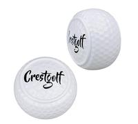 ZBIianxer Lot de 2 balles de golf plates portables et légères pour entraînement de golf à deux couches