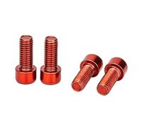 ZBIianxer Lot de 4 vis de porte-bouteille d'eau de 5 x 12 mm - Vis de rechange en acier inoxydable à six pans creux - Accessoires de vélo