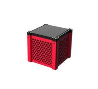ZBIianxer Média de Cube de Carbone d ' Aquarium, Blocs de Charbon Actif renouvelables Rouges pour l ' élimination des odeurs et de la décoloration de l ' Eau, Filtre à Poisson sans Changement d ' Eau