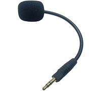 ZBIianxer Microphone pour Casque d ' écoute, 3.5mm, flèche de mâle à 3 Sections avec Manchon en éponge pour Accessoire de Remplacement de Casque, Manchon Coupe-Vent