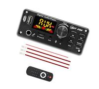 ZBIianxer Module amplificateur auditif 2 canaux 50 W avec Radio d ' Enregistrement, lectures USB pour Haut-parleurs Portables, Mise à Niveau, Carte amplificateur karaoké avec écran