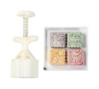 ZBIianxer Moules en Plastique de gâteaux de Lune, Ancient and, A | Plastique ABS efficace, designs en relief culturel, option de capacité de 75 g pour les fournitures de pâtisserie