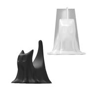 ZBIianxer Moules en Silicone de Sculpture de Chats Faits à la Main, Moulage de résines époxy réutilisables Non Toxiques pour la décoration de la Maison