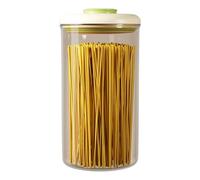 ZBIianxer Organisateurs de joint à pression Récipient de stockage des aliments en plastique avec serrure hermétique capacité pour les produits secs Collations café Bouton poussoir Boîte de cuisine