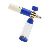 ZBIianxer Outil de Mousse de Lavage de véhicule avec récipient à Savon Transparent, coupleur de Nettoyeur Haute Pression, Sortie Variable pour Les Routines d ' Entretien extérieur