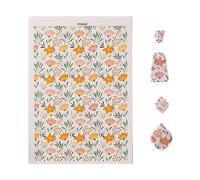 ZBIianxer Papier de transfert pour aquarelle, gravure, argile, fleur, feuille, papier décoratif fait à la main en céramique, outil de poterie, papier de transfert