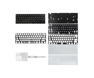 ZBIianxer PCB de Clavier étanche à 60% avec éclairage Couleur Dynamique et mousses d ' Amortissement du Bruit d ' actionnement Personnalisables PCB de Clavier en d ' Aluminium