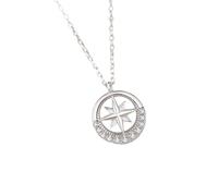 ZBIianxer Pendentif hexagramme étoile harmonieux élégant, bijoux en cuivre poli, pour âmes sœurs, accessoires de Couple élégants, collier de Couple unisexe