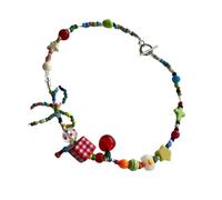 ZBIianxer Perles raffinées Collier de Serpent Élégant Acrylique Cascade Accessoires pour la Nature et les Amateurs d'art