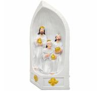 ZBIianxer Pièce d ’ Exposition de Noël Religieuse Complexe sans résine Toxique Artisanat Centre de Table de Vacances Ensemble de crèche sculpté à la Main