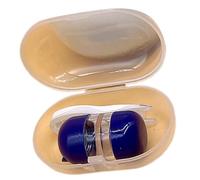 ZBIianxer Pince à épiler portable Compagnon Boîte Compagnon Compact Réservoir de contact oculaire amovible pour l'entretien des lentilles souples et dures, bleu