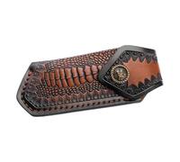 ZBIianxer Porte-couteaux en cuir polyvalent, protection de lame sécurisée, Clip de ceinture réglable, étui de transport pour le Camping, porte-couvercle de lame en cuir