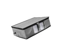 ZBIianxer Récipient empilable pour tasses à café avec bords ondulés renforcés, fenêtre de visualisation et poignées de transport, boîte de planification de tasses immunitaires contre les menaces