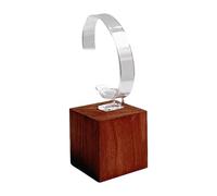 ZBIianxer Support de montre en bois de noyer en forme de C Porte-montres Raffiné Porte-bijoux élégant