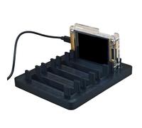 ZBIianxer Supports à 4 Fentes de 2.8 Pouces, Base de Plateau en Plastique pour Les Plates-Formes minières avec Stable, Conception légère, Cadre minier extérieur