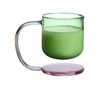 ZBIianxer Tasse en verre borosilicate à effet flottant moderne avec poignée ergonomique, tasse à café, maison, cuisine, essentiel, tasse en verre pour boisson chaude et froide