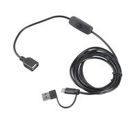 ZBIianxer Type USB Create mâle Un Cordon de mâle à Femelle avec Changement en Marche Entrée 5V2A pour Ventilateur de Bureau LED 3 mesures Create pour Relier Le câble avec Changement